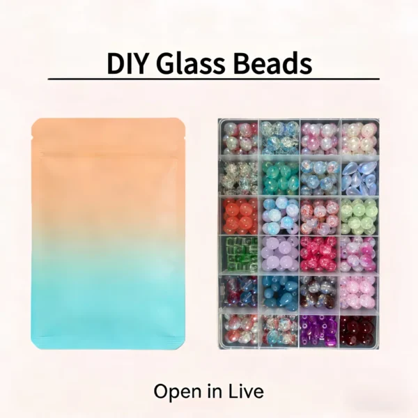 10mm DIY Glass Beads Lucky Bags Has Surprise-Open in Live