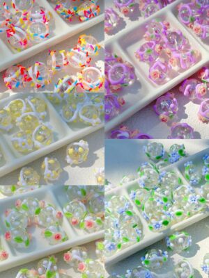 DIY acrylic beads, suitable for bead pens/keychains