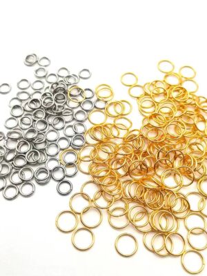 18K Gold Jump Rings 0.7x6mm