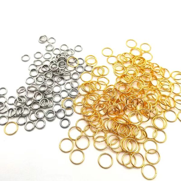 18K Gold Jump Rings 0.7x6mm