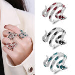 Snake shaped trendy & cool female ring