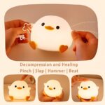 Doudou Duck Silicone Night Light USB Charging Companion Sleep Patting Light