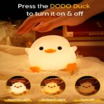 Doudou Duck Silicone Night Light USB Charging Companion Sleep Patting Light