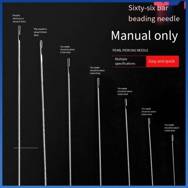 DIY bead threading special bead needle