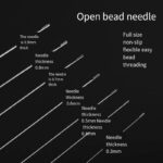 DIY bead threading special bead needle