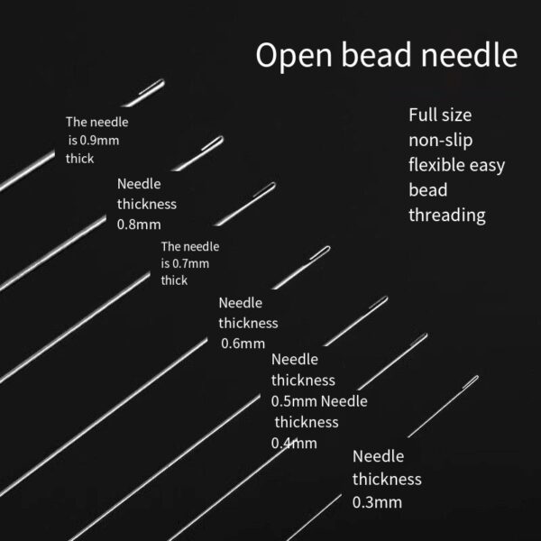 DIY bead threading special bead needle