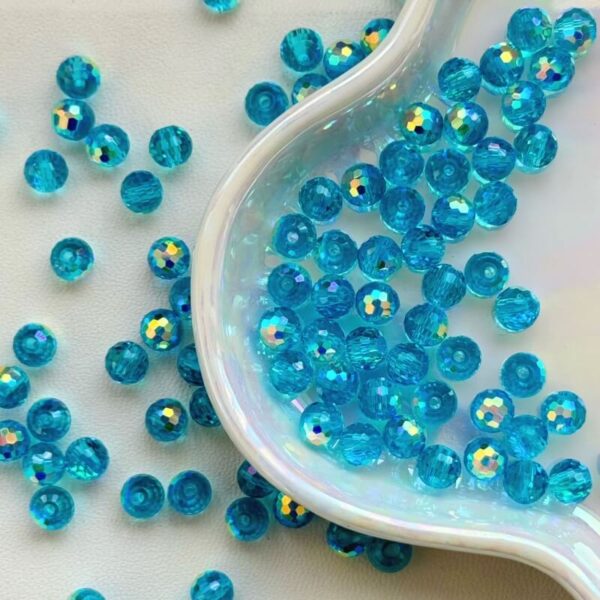 6mm  Disco Ball Crystal Glass DIY Faceted Beads (SJ018)