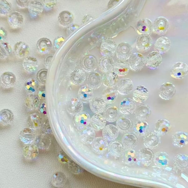 6mm  Disco Ball Crystal Glass DIY Faceted Beads (SJ018)