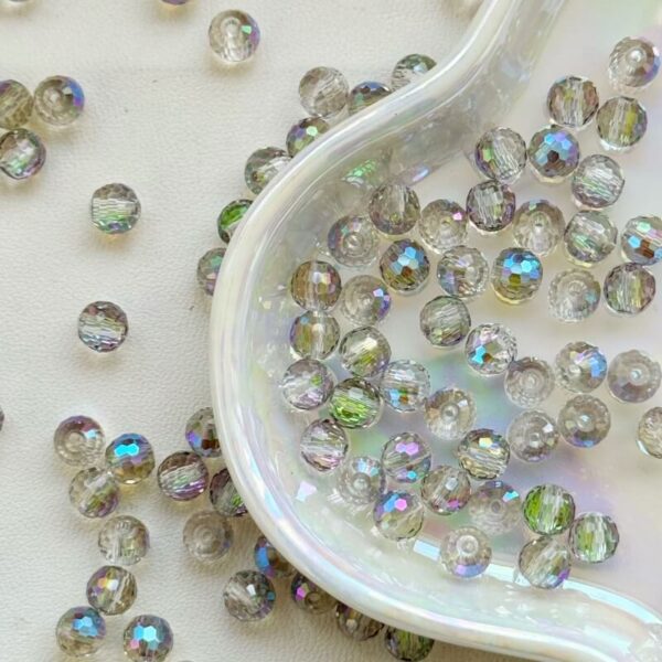 6mm  Disco Ball Crystal Glass DIY Faceted Beads (SJ018)