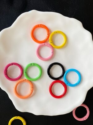 DIY Open Ring Keychain Buckle Accessories