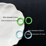 15 PCS DIY Open Ring Keychain Accessories