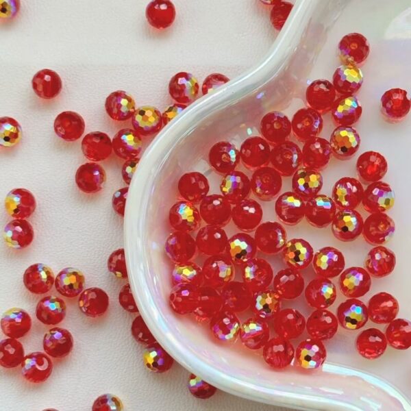 6mm  Disco Ball Crystal Glass DIY Faceted Beads (SJ018)