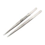 Jewelry specific stainless steel anti slip pattern extended tweezers