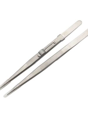 Jewelry specific stainless steel anti slip pattern extended tweezers