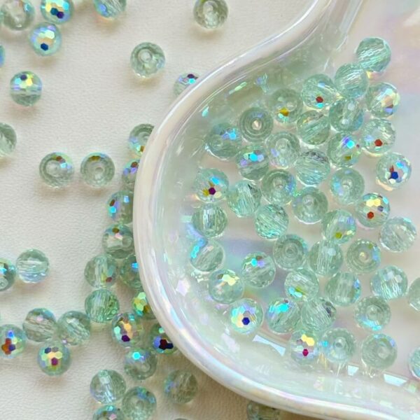 6mm  Disco Ball Crystal Glass DIY Faceted Beads (SJ018)