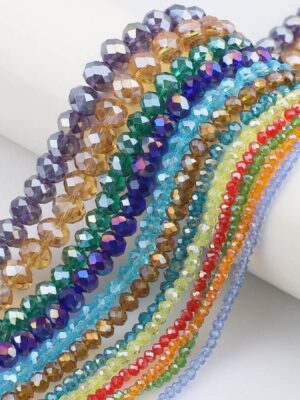 2mm AB crystal glass DIY handmade jewelry scattered flat beads