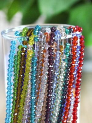 3mm AB crystal glass DIY handmade jewelry scattered flat beads