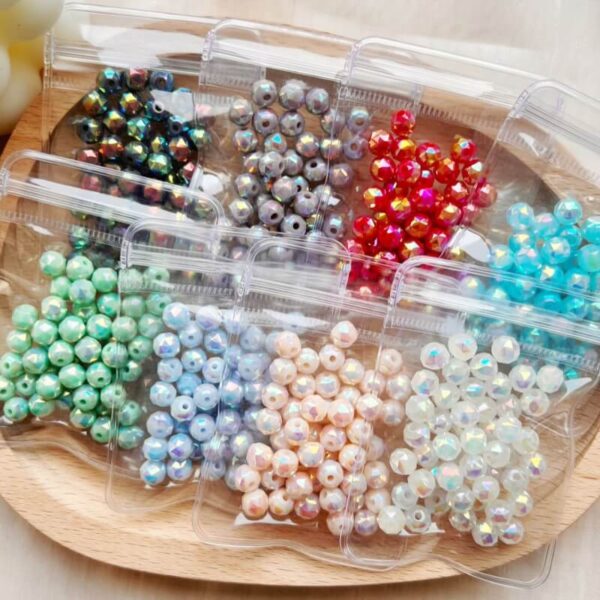 6mm Aurora Symphony Glass Crystal Beads DIY Jewelry (SJ017)