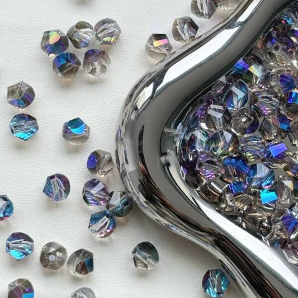 7mm twisted beads crystal glass beads diy jewelry accessories