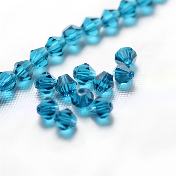 8mm Diamond-Shaped Pointed Crystal Glass Loose Beads