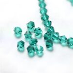 8mm Diamond-Shaped Pointed Crystal Glass Loose Beads