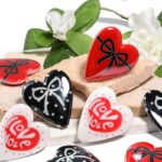 Large Heart Letter Cartoon Print DIY Bead Charm Accessory