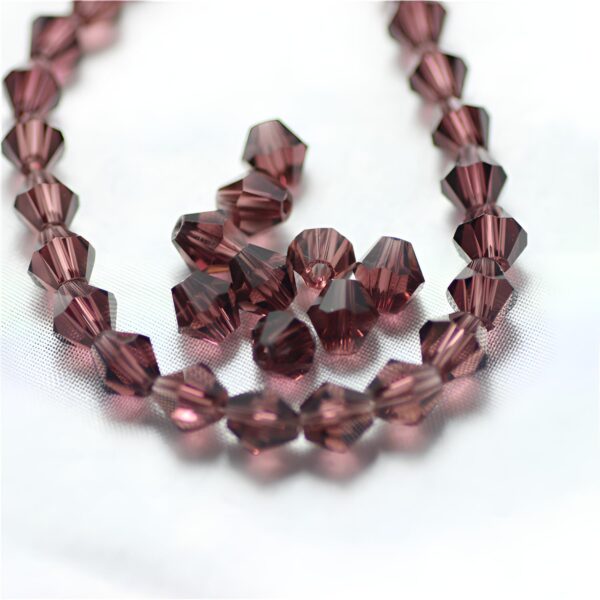 8mm Diamond-Shaped Pointed Crystal Glass Loose Beads