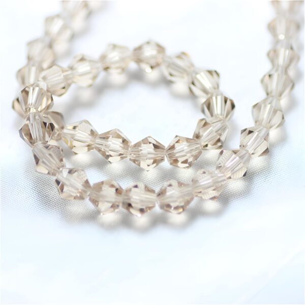 8mm Diamond-Shaped Pointed Crystal Glass Loose Beads