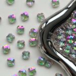 10mm Four-Leaf Clover Crystal Glass Beads for DIY Jewelry