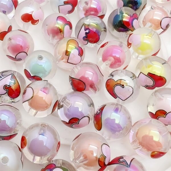 Clear Acrylic Heart Beads - DIY Multipurpose Jewelry