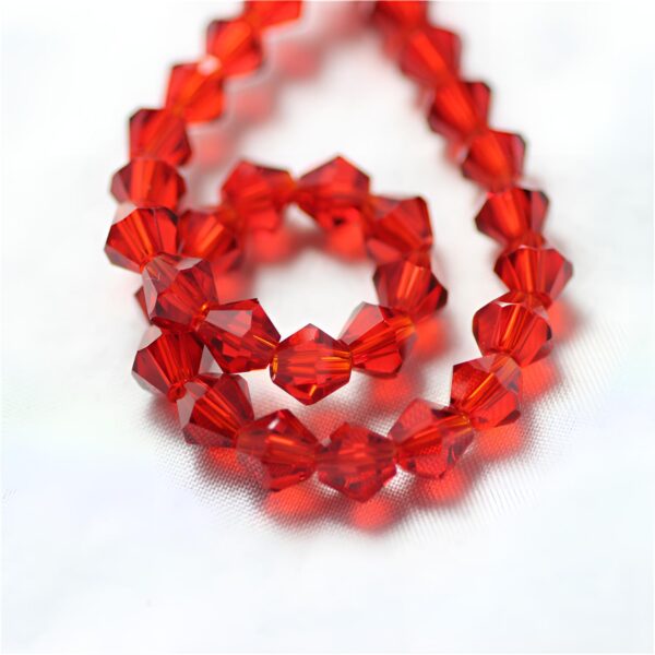 8mm Diamond-Shaped Pointed Crystal Glass Loose Beads