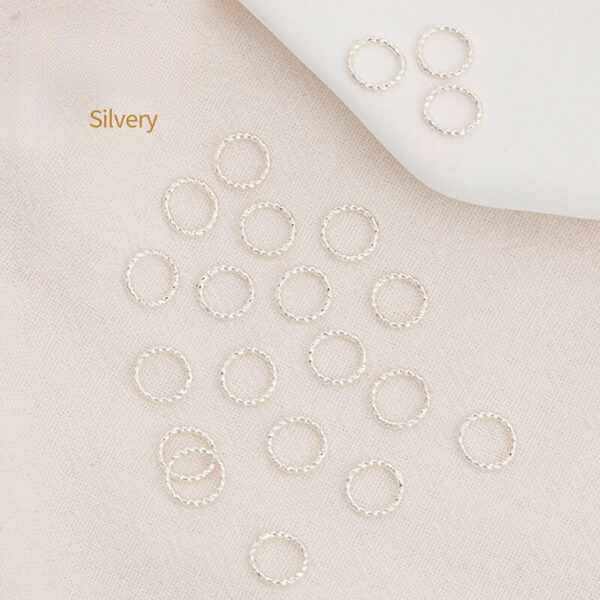 18K Gold-Filled & Silver DIY Stamped Closed Rings Findings