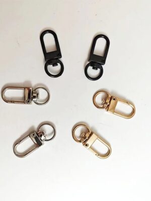 Metal bag accessories keychains chains locks & hooks