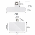 50 PCS PVC Phone Strap Tabs – 2 Styles for Phone Charms & Lanyards