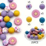 Daisy & Sunflower Silicone Bead Set | Soft Premium Silicone
