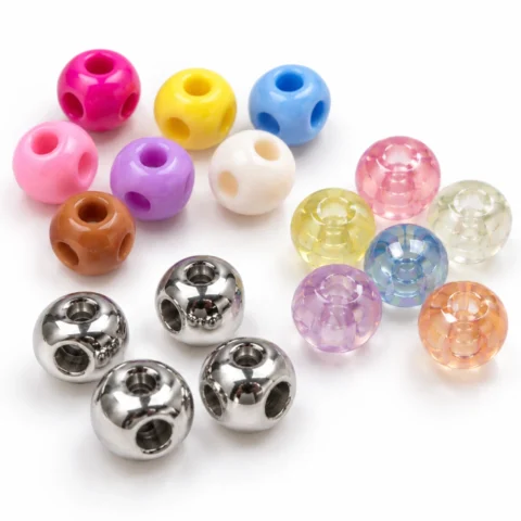 4-Way Cross-Hole Acrylic Beads Details