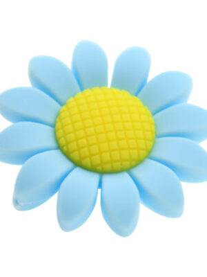 Blue petal yellow seed