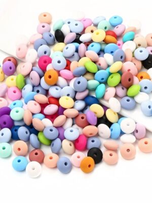 12MM Colorful Silicone Abacus Beads for DIY Jewelry
