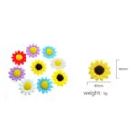 Multicolor Sunflower Silicone Beads – DIY Jewelry Supplies