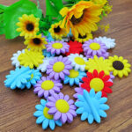 Multicolor Sunflower Silicone Beads – DIY Jewelry Supplies