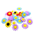 Multicolor Sunflower Silicone Beads – DIY Jewelry Supplies