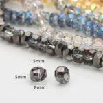 5×8mm Faceted Crystal Rondelle Beads – For Phone Charms