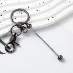 DIY Beaded Keychain – Handmade Metal Key Ring Gift