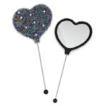 DIY Beaded Mirror – Pearl Heart Handle | Portable Makeup Mirror