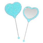 DIY Beaded Mirror – Pearl Heart Handle | Portable Makeup Mirror