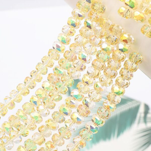 5×8mm Faceted Crystal Rondelle Beads – For Phone Charms