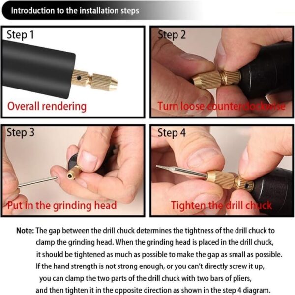 Mini Electric Drill Set – 0.7-1.2mm Micro Bits for Resin DIY