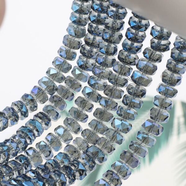 5×8mm Faceted Crystal Rondelle Beads – For Phone Charms