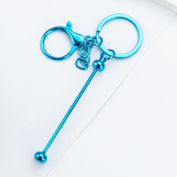 DIY Beaded Keychain – Handmade Metal Key Ring Gift