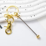 DIY Beaded Keychain – Handmade Metal Key Ring Gift